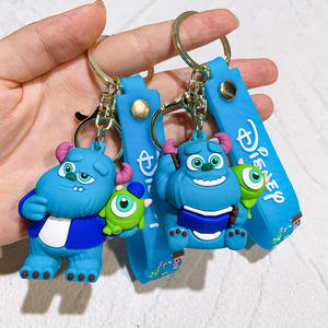 Karikatür canavar güç şirketi anahtarlık uzun saç canavar Cyclops bukalemun anahtarlık - Product Image 1