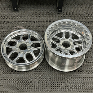 Rines Forjados Beadlock Pulidos para Carreras de Drag, Mustang GT, <span class=keywords><strong>Shelby</strong></span>, Camaro, Challenger, GTR, Supra R35 - Product Image 4