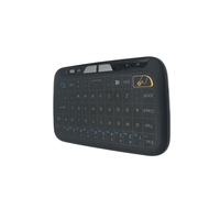 Keyboard H18 Mini Nirkabel, Papan Ketik Layar Sentuh Mini untuk Kotak TV Android