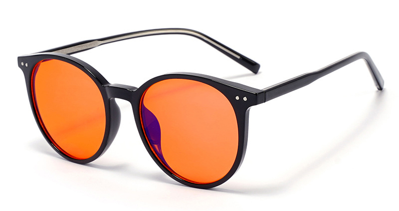 Gaming - Lente Naranja, Montura Negra Brillante