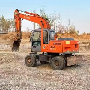 Excavadora de Ruedas Usada Hitachi ZX130W de Japón, Modelo 2022, Motor y Bomba de Alta Rentabilidad, Peso Operativo de 13000 kg - Product Image 1