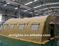 Tentes gonflables de camouflage géant personnalisé de structure gonflable extérieure de fournisseur professionnel d'abri de secours de réfugié