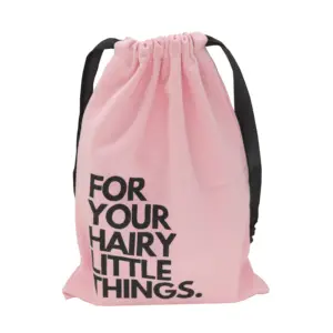 Venta al por mayor de alta calidad logotipo personalizado algodón Lino bolsa con cordón bolsas de regalo bolsa de embalaje negro