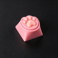 Millantech Personnalisation de touches ABS+Silicone Patte de Chat, Touches Esc Mignonnes pour Clavier Mécanique, Touches Patte de Chat à Axe Croisé