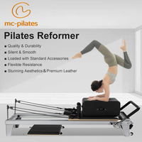 Prix de gros Lit de réformation de pilates en aluminium blanc pour machine de pilates commerciale en aluminium de studio Réformateur de pilates en aluminium