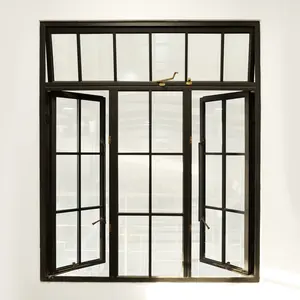 Black exterior steel framed sliding windows french style black wrought iron windows and doors design