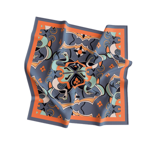 Fashion Women Pattern European American <b>Silk</b> <b>Scarf</b> Adult Square Digital Print Reversible Breathable All Seasons Daily Wear - Product Image 1