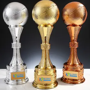 New Resin Thumb Cheap China Crystal Trophies Trophy Designs Gold Color Trophy With Black Glass Base