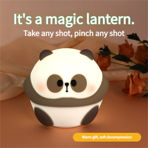 Lámpara Nocturna de Silicona con Forma de Panda <span class=keywords><strong>Mr</strong></span>.Pa, Recargable por USB, para Decorar el Dormitorio del Bebé, Regalo Infantil, Mesita de Noche, Escritorio - Product Image 2