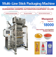 HANNPRO Machine d'emballage de liquide à plusieurs voies Sachet de shampooing Après-shampooing Ketchup Honey Machine d'emballage de liquide