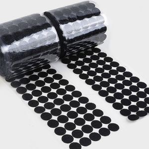 Bande de fixation ronde en nylon écologique réutilisable, adhésive double face, forte, type Velcro, points de fixation auto-agrippants - Product Image 1