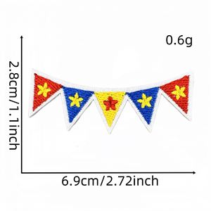 New Iron on Embroidered Cute Circus Flag Clowns Hat <b>Elephant</b> Monkey s Patch for Kid's Hat Bag Decoration - Product Image 4