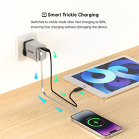 Chargeur mural USB intelligent Tommox 30W avec technologie OTG, protections OVP et OCP, matériau GAN, PD 3.0 rapide