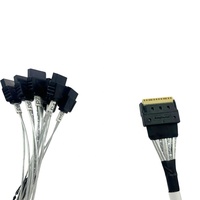 Cavo dati SFF 8654 8X a 8654 8X per connessione diretta, canale singolo SAS 24Gbps, SAS 12Gbps, SATA 6Gbps