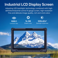 PC Panel Layar Sentuh Industri Tangguh 14 inci, Tablet PC Terintegrasi NFC Prosesor Intel Core Sistem Operasi Android 11/12 Tersedia