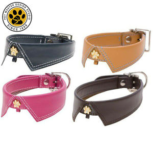 SinSky kulit sapi asli bernapas kerah hewan peliharaan traksi anjing dasi kucing kulit kerah anjing dengan dasi kupu-kupu untuk anjing kecil - Product Image 1