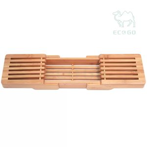 Vente en gros d'usine Plateau de baignoire en bambou Caddy Baignoire Caddy de luxe en bois - Product Image 5