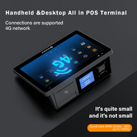 Terminal Punto de Venta Android Portátil Todo en Uno V10 para Pedidos en Restaurantes con Impresora de 58 mm