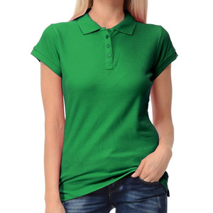 Alta calidad 100% Exportación Servicio OEM Disponible Nueva llegada Mujeres Casual para Polo Camisetas Venta al por mayor Patrón sólido Niñas - Product Image 3