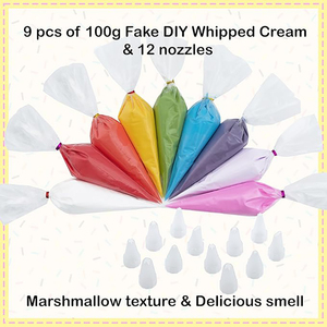 Kit de crème artisanale d'été 60g pour décorations DIY, thème arc-en-ciel, colle à crème fouettée, étui de téléphone en argile, slime - Product Image 3