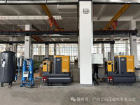 Compresseur d'air à vis haute pression 4-en-1 7,5 kW 10 CV 232 PSI 16 bars 15 kW 20 CV pour découpe laser fibre sans huile, air pur de classe 0