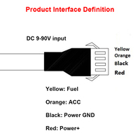 Rastreador GPS 4G de Alta Precisión en Tiempo Real para Vehículos/Automóviles/Camiones/Contenedores/Remolques/Fleets, Dispositivo de Rastreo GPS con Cable de CC 9-90V
