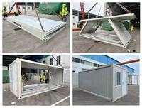 Maisons préfabriquées économiques de 20 pieds, bureau modulaire économique sur site, cabine habitable prête à l'emploi, maison conteneur détachable