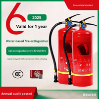 Nouvel Extincteur Écologique à Base d'Eau Certifié 3C Rouge Portable 3L/6L pour Voiture, Maison, Usine