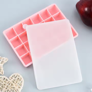 Nouveau couvercle en silicone pour bac à glaçons en gel de 15 cubes, anti-odeur, anti-bactérien, pour la conservation des glaçons frais, bac à glaçons carré - Product Image 4