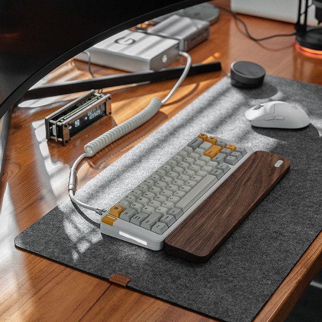 And Cork Mat Non slip Felt Desk Pad in Office Products