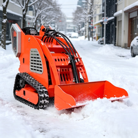 Mini-chargeuse compacte sur chenilles en caoutchouc 11,5 CV, capacité de la benne de 0,15 m³, équipée d'un moteur à essence Runtong stable pour travaux agricoles et de construction