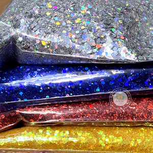 Super Shiny YMJ Wholesale 1kg Bag PET Holographic Chunky Glitter Powder for Craft Epoxy Resin Tumbler <strong>Snow</strong> Globe Nail <strong>Art</strong> - Product Image 1