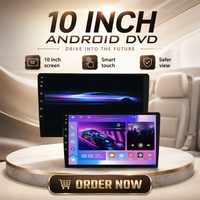 Lecteur multimédia Android 10,1 pouces pour voiture, système de vue panoramique 360° (caméra de recul), écran tactile, lecteur MP3/MP4, DSP, lecteur CD, stéréo OLED avec TV