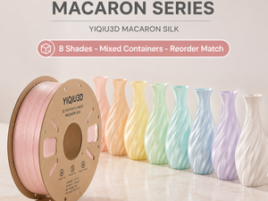 Filamento PLA de Seda Yiqiu3D, Serie Macaron Pastel, Colores Combinados, Bobinas de Filamento para Impresora 3D, para Creality Anycubic - Product Image 1
