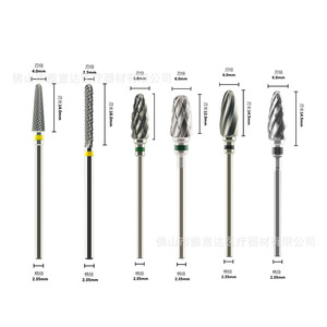 Tête de meulage en carbure de tungstène Ya Yida 2,35 mm, conception à rainure simple ou double, pour utilisation sur métal, bois, plastique et en dentisterie - Product Image 3