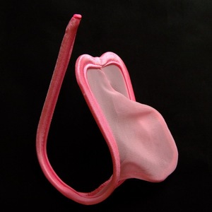 Men's Seamless C-<b>String</b> Underwear Pink Low-Rise Transparent <b>Thong</b> For Temptation Style - Product Image 1
