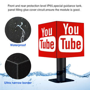 จอแสดงผล LED แบบตั้งพื้นในอาคาร P4 รูปทรงลูกบาศก์ จอแสดงผลกราฟิกหลากสีสำหรับโฆษณา วิดีโอวอลล์ - Product Image 4
