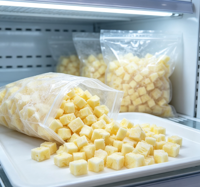 IQF Diepvries Ananas Blokjes 10x10mm OEM Fabriek Groothandel voor Buitenlandse Importeurs