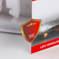 Emballage de phares de voitures de luxe Ampoule à LED Boîte personnalisée Emballage de phares à LED Boîte magnétique en carton pour double porte