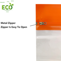 Sac d'emballage à provisions avec logo imprimé personnalisé recyclable PE poly plastique souple boucle poignée tissu métal fermeture éclair pochette