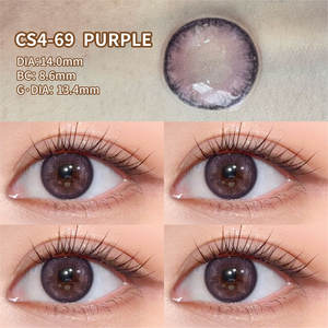 Lentes de Contacto Suaves de Color Morado, Nuevos Estilos de China, Lentes de Prescripción, Certificación ISO, 5 Años de Caducidad, <span class=keywords><strong>Precio</strong></span> de Fábrica - Product Image 2