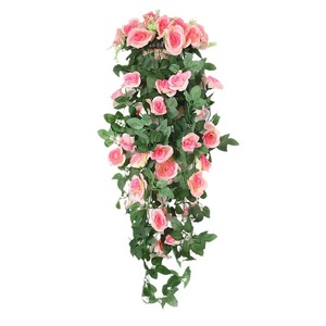 Guirlande de roses artificielles Harumi à suspendre, décoration florale en soie pour mariage, maison, décoration de plafond - Product Image 5
