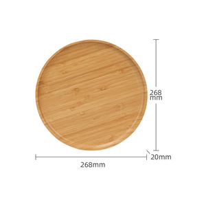 Bamboo <b>Tea</b> <b>Tray</b> Round 26.8Cm Natural Material For Dry <b>Tea</b> Brewing Residential Use - Product Image 4