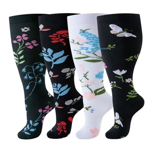 패션 여성용 니하이 양말 부드럽고 통기성 좋은 얇은 캐주얼 자수 여름 도매 - Product Image 4