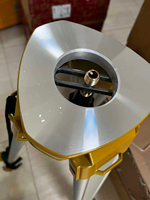 Trépied portable en aluminium durable GEO pour théodolite à nivellement automatique GNSS RTK, avec prisme à verrouillage unique, pièces et accessoires d'instrument 1mm