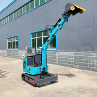 Envío Gratis, Mini Excavadora de 1.2 Toneladas con Motor Kubota Certificado por la EPA, Multifuncional, con Barrena y Martillo Hidráulicos