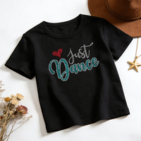 Transfert thermocollant de strass à fixation à chaud, design personnalisé, style bling, pour la danse, vente en gros, pour T-shirts et sweats à capuche