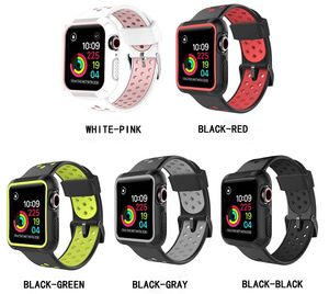 De silicona resistente <span class=keywords><strong>funda</strong></span> con correa de reloj Bandas de silicona <span class=keywords><strong>Apple</strong></span> <span class=keywords><strong>Watch</strong></span> Correa 38 40 42 44MM - Product Image 6
