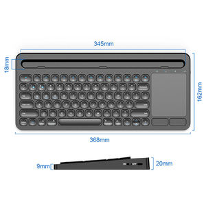 Clavier de tablette rechargeable personnalisé, clavier sans fil Bluetooth, clavier coréen japonais avec pavé tactile pour mobile iPad - Product Image 6