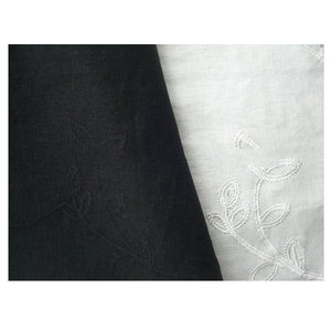 Blanco <span class=keywords><strong>bordado</strong></span> de tela de <span class=keywords><strong>lino</strong></span> - Product Image 1